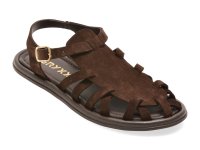 Sandale GRYXX maro, M875, din piele intoarsa - 1
