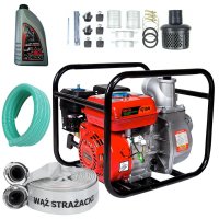 Motopompa BZP-30 de la IBO - 3 toli, 1000 l/min, 6.5CP, set cu furtunuri de 20m si 8m, Ulei 4 Timpi - 1