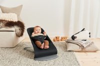 Balansoar Bliss BabyBjorn Negru din Tesatura Matlasata cu Design Clasic - 3