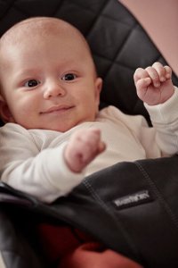 Balansoar Bliss BabyBjorn Negru din Tesatura Matlasata cu Design Clasic - 6