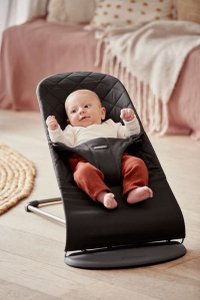 Balansoar Bliss BabyBjorn Negru din Tesatura Matlasata cu Design Clasic - 7