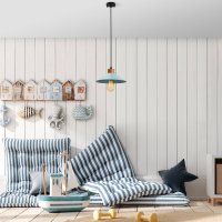 Lustra GMN-00003 Albastru 103x24x103 cm - 1
