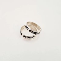 Set 2 inele personalizate Proud of my sister din argint 925 - 1