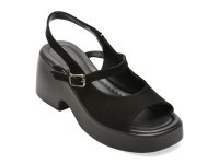 Sandale GRYXX negre, 1766211, din piele intoarsa - 1