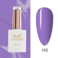 Oja Semipermanentă Everin Royal Collection 10 ml – 102 Soft Lilac | Lila-Violet Pastelat - 1
