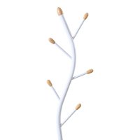 Cuier Portu Alb 30x30x170 cm - 2