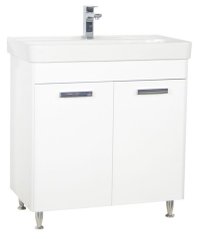 Set Baza front MDF si Lavoar seria 501, 80 cm, alb - 1