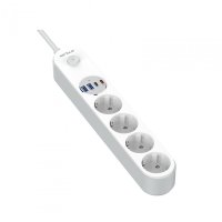 Prelungitor Serioux SRXP-PS44W cu 4 prize Schuko si 4 porturi USB - 8