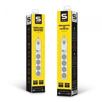 Prelungitor Serioux SRXP-PS44W cu 4 prize Schuko si 4 porturi USB - 9