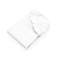 Husa impermeabila pentru saltea, cu elastic, alba, 80x200+25 cm - 1