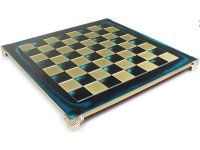 Tabla sah metal - Alama-Albastru - 44cm - Imperfecta - 1