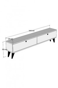 Comoda TV Paris - Alb Elegant - 5