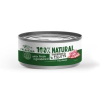 FRESH FARM Schredded fillets, Mistreț și Pui, conservă hrană umedă fără cereale pisici, (în sos), 70g - 2