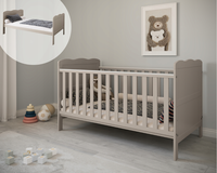 Patut evolutiv Isabel Casmir 3 in 1, pat bebe, junior, pat precolar cu somiera reglabila i trepte detasabile 140 x 70 cm - 1