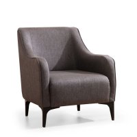 Fotoliu fix BELISSIMO, gri inchis, 94x77x87 cm - 1