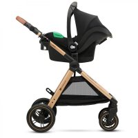 Carucior pentru copii Kinderkraft Esme Pure Black 3 in 1 reversibil, cu spatar si maner reglabil, suportul pentru pahar, husa pentru picioare, husa de ploaie, geanta - 5