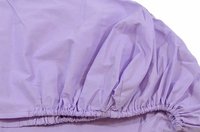Cearceaf mov KidsDecor cu elastic din bumbac 60 x 85 cm - 1