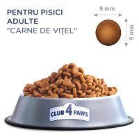 CLUB 4 PAWS Premium, Vită, hrană uscată pisici, 14kg - 6