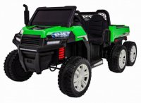 Novokids Farmer Beast Buggy Verde, masinuta electrica pentru copii, 24V, 6 roti, 2 locuri si remorca - 4