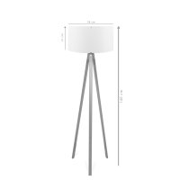 Lampadar Opviq din MDF Portocaliu, Inaltime 140 cm - 3