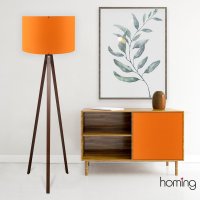 Lampadar Opviq din MDF Portocaliu, Inaltime 140 cm - 2