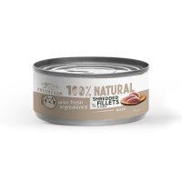 FRESH FARM Schredded fillets, Rață și Pui, conservă hrană umedă fără cereale pisici, (în sos), 70g - 2