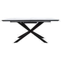 Masa Palan Extensibila Negru - Alb Gri 200x80x77 cm - 2