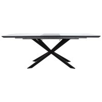 Masa Palan Extensibila Negru - Alb Gri 200x80x77 cm - 3