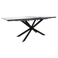 Masa Palan Extensibila Negru - Alb Gri 200x80x77 cm - 1