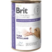 BRIT VD Gastrointestinal Low Fat, XS-XL, Ton și Miel, dietă veterinară, conservă hrană umedă fără cereale câini, sistem digestiv, (în aspic), 400g - 2