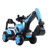Excavator electric pentru copii Kinderauto BJXZ219, albastru, cu incarcare electrica, ideal pentru 1-3 ani - 1