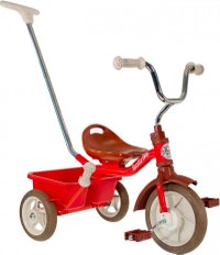Tricicleta pentru copii Italtrike Passenger Champion Rosu cu scaun ajustabil, roti din cauciuc Eva si free wheel - 3