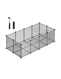 Tarc pentru animale de companie, Songmics, LPC002G01, Gri, 143 x 73 x 46 cm - 1