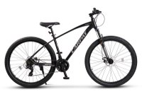 Bicicleta MTB Carpat Invictus C2757C NegruGri, roti 27.5 inch, 21 viteze, inaltime utilizator 160-175 cm, greutate suportata 120 kg - 1
