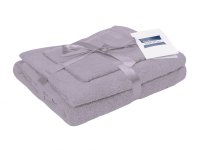 Set 3 prosoape din bumbac lila Somnart pentru fata, corp si maini - 1