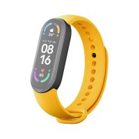 Set 3 curele Bratara fitness Xiaomi Mi Smart Band 6 - Ivory, Verde Maslin, Galben - 3