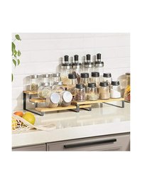 Set 2 Suporturi pentru condimente, Songmics, Natural Negru, KCS016N01 - 2