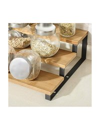 Set 2 Suporturi pentru condimente, Songmics, Natural Negru, KCS016N01 - 5