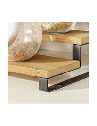 Set 2 Suporturi pentru condimente, Songmics, Natural Negru, KCS016N01 - 6