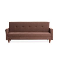 Canapea extensibila HIKO, 3 locuri, maro, 200x75x83 cm - 1