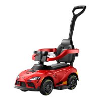 Masinuta pentru copii 3 in 1, Toyota GR Supra GT4, premergator, masinuta de impins, masinuta electrica, 30W, 6V, rosie - 1