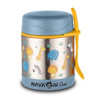 Caserola din inox Nava We care Animal Blue 350 ml - 1