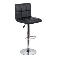 Scaun bar ABS 191 negru tapitat - 1