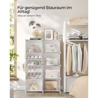 Raft pentru pantofi Songmics Alb 82x32x122 cm - 2