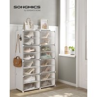 Raft pentru pantofi Songmics Alb 82x32x122 cm - 3