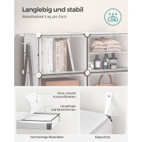 Raft pentru pantofi Songmics Alb 82x32x122 cm - 4