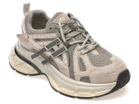 Pantofi sport GRYXX gri, model 8891 din material textil si piele naturala - 1