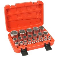 Trusa chei tubulare, Verke V39104, 21 buc, 1/2" - 2