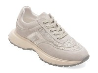 Pantofi sport EPICA gri, QS836, din material textil si piele naturala - 1