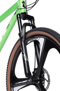 Bicicleta MTB-HT Velors Power 2.7 V27302M VerdeAlbNegru 27 inch cadru aluminiu - 3